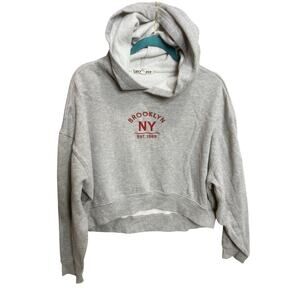 Brooklyn Fleece Hoodie Luxxfleece Sz M Cotton Comfort Relax Y2K Streetwear